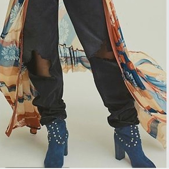 Free People Dakota Studded Western Boot in Blue Moon size 37 6.5 $268 - Picture 3 of 16